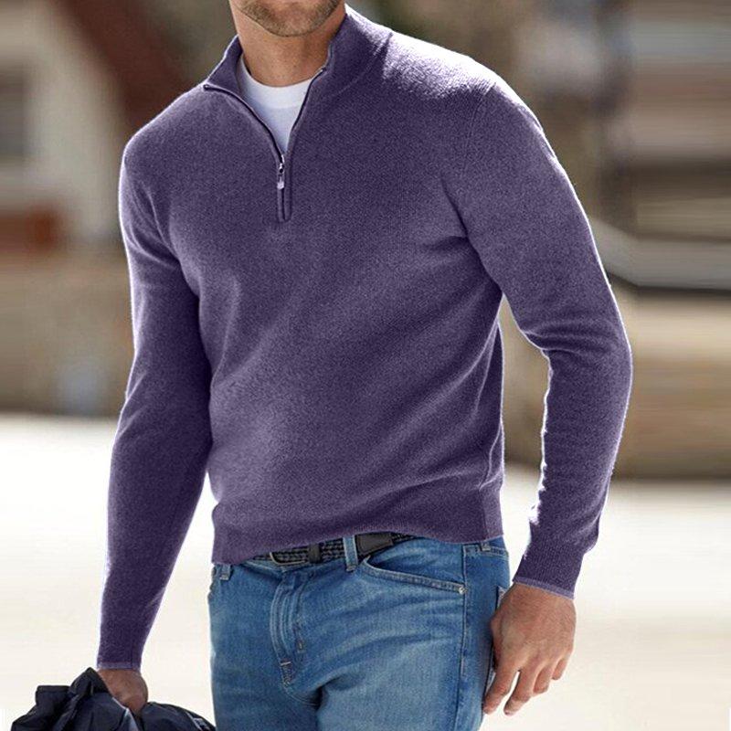 🎁This Week's Special Price $35.99💥Men's Cashmere Zip Basic Sweater