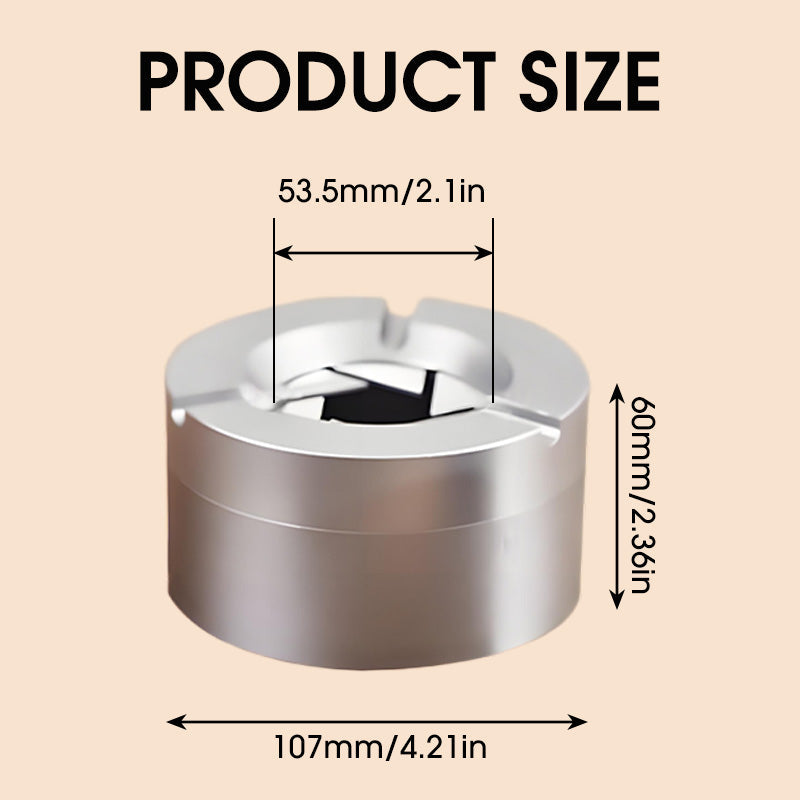 ✨✨360° Stainless Steel Twist-Lock Ashtray