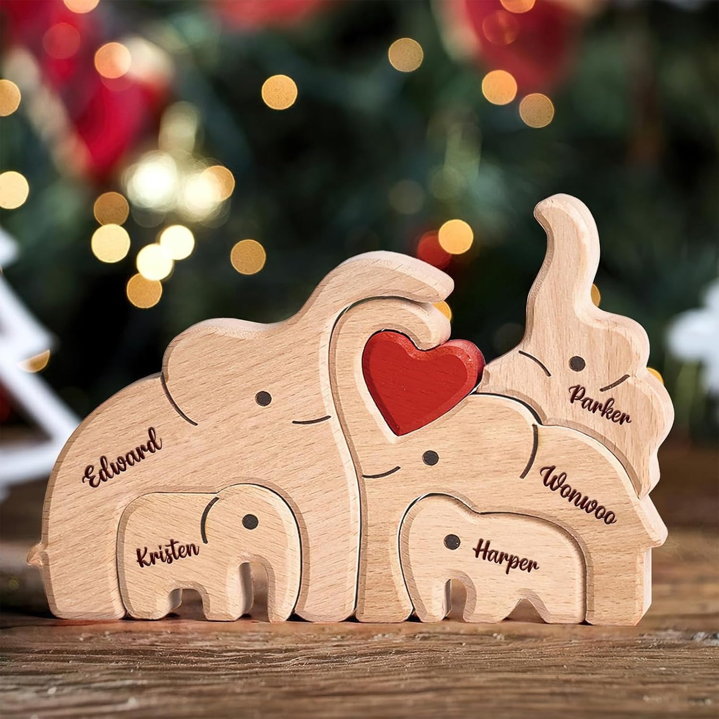 🐻🦊A gift for the whole family 🎁personalized wooden bear jigsaw puzzles