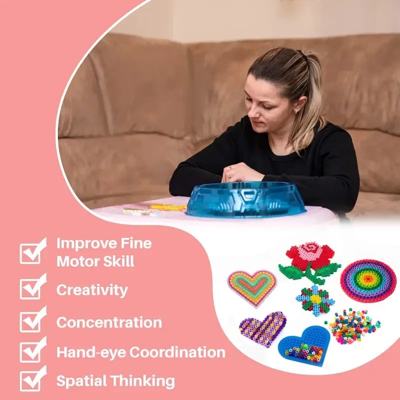 💘🎨 24 & 48 Colors Fuse Beads Kit – 28,000 PCS (2.6mm) 🧩