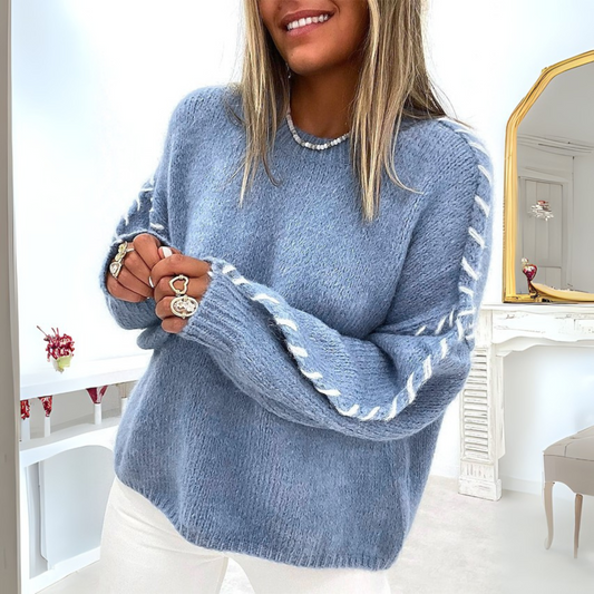 Cozy Long Sleeve Round Neck Sweater