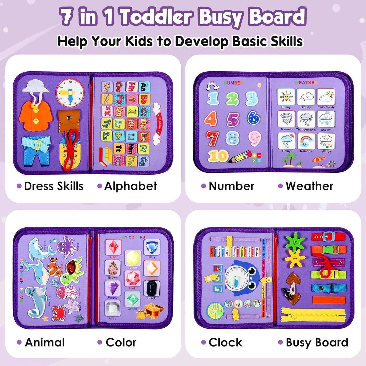 felt learning board busy board