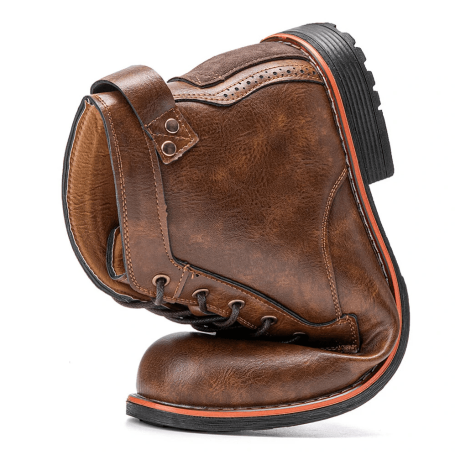 🔥Hot Sale🎁--40% OFF 🎉Mens Genuine Leather Waterproof Non-slip Arch Support Vintage Casual Chukka Boots