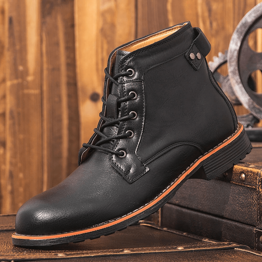 🔥Hot Sale🎁--40% OFF 🎉Mens Genuine Leather Waterproof Non-slip Arch Support Vintage Casual Chukka Boots
