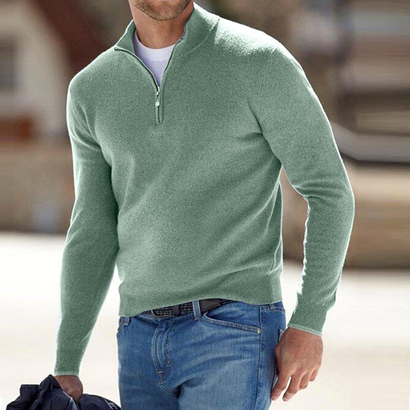 🎁This Week's Special Price $35.99💥Men's Cashmere Zip Basic Sweater