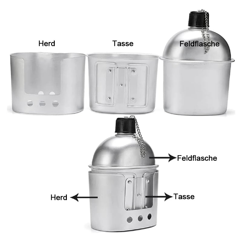 🔥CampForce Survival Kit — 4-in-1 Tactical Hydration Set 💧🪵