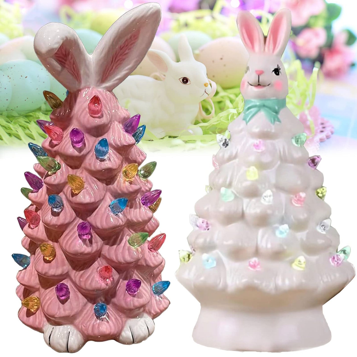 Christmas Pink Bunny Tree