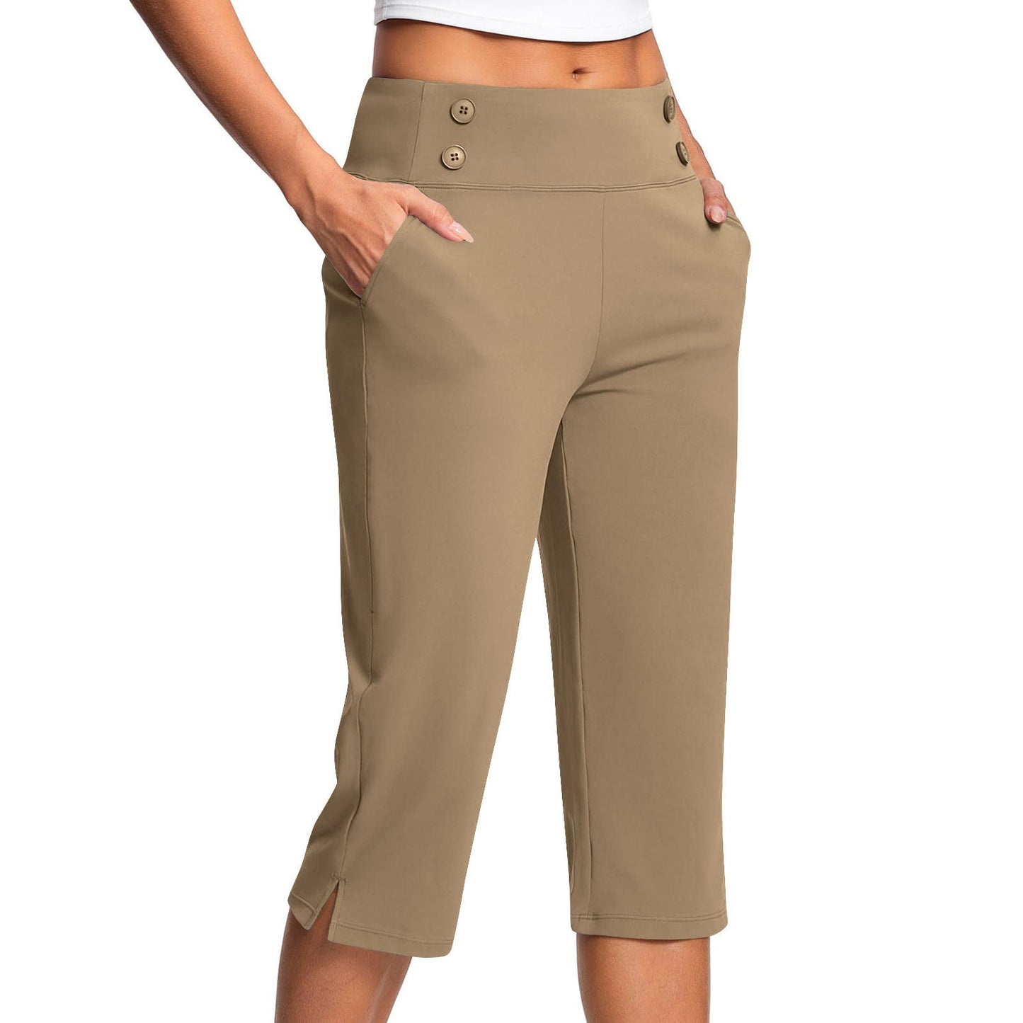 🔊Best-Selling Women's High-Waisted Stretch Capri Pants for Summer