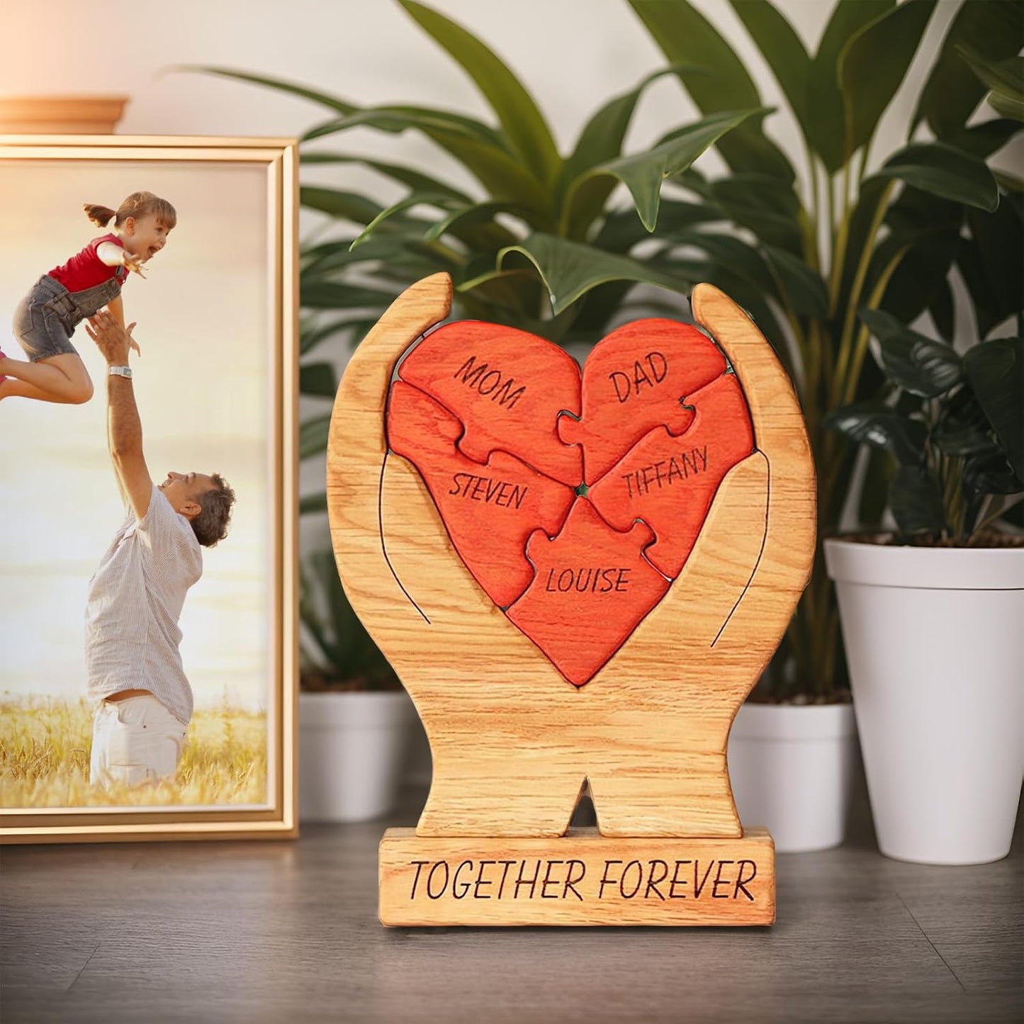 🐻🦊A gift for the whole family 🎁personalized wooden bear jigsaw puzzles