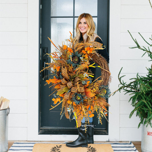 🍇Autumn Grapevine Wreath