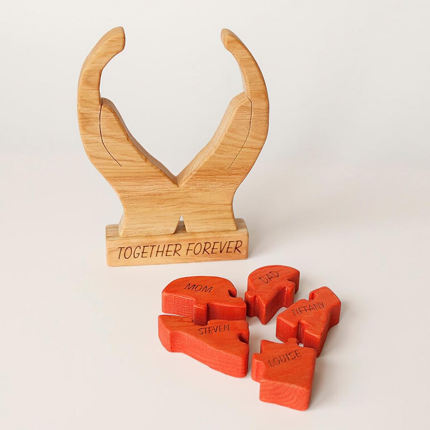 🐻🦊A gift for the whole family 🎁personalized wooden bear jigsaw puzzles