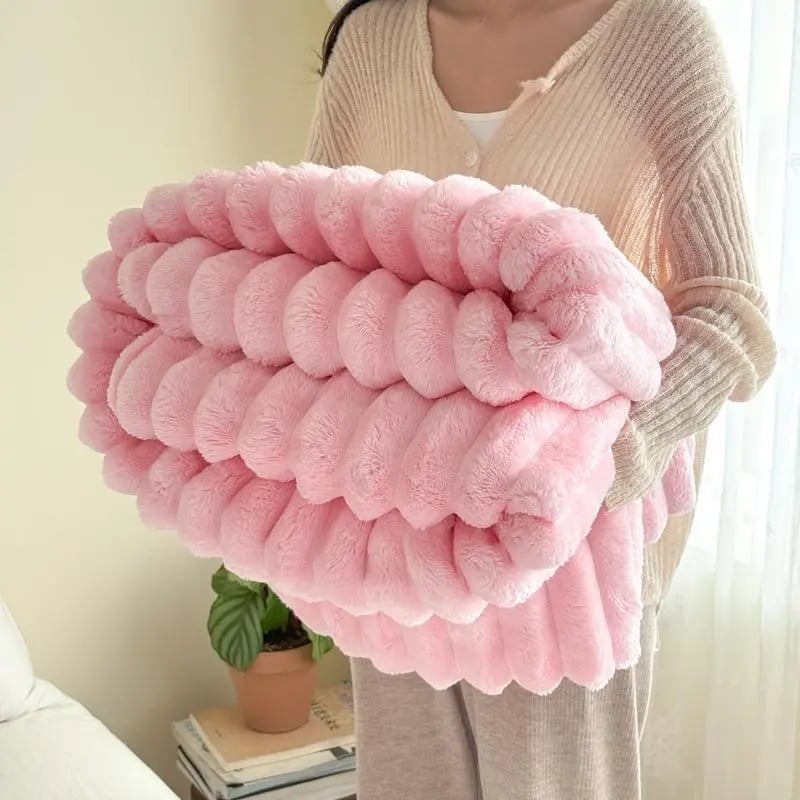 ❄️❄️Winter Hot Sale🔥Thickened Faux Rabbit Fleece Blanket for Winter