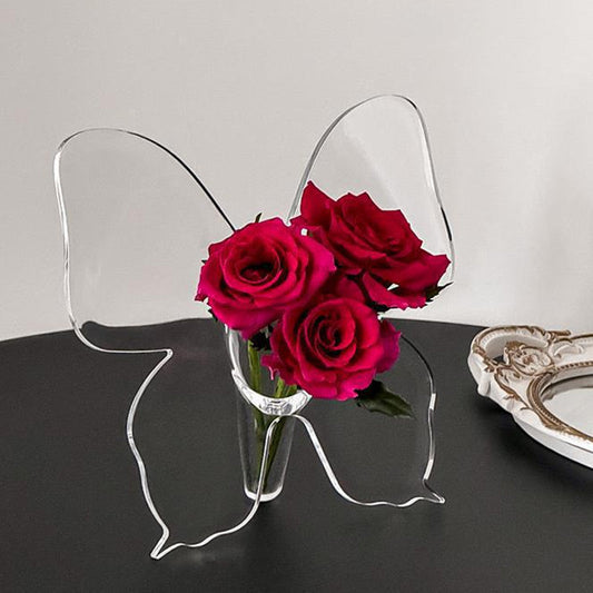 🔥🦋Transparent Butterfly-Inspired Decorative Vase